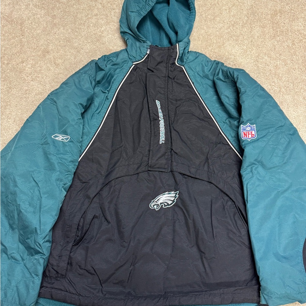 Reebok Teal and Black NFL Jacket